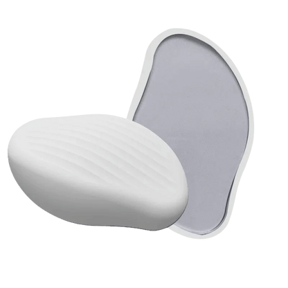 White nano glass hair eraser with smooth nano crystal surface for painless eco-friendly hair removal